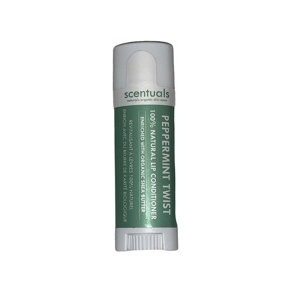 Scentuals Lip Conditioner Peppermint Twist Lip Balm Shea Butter 100 Natural 5g - Picture 1 of 2